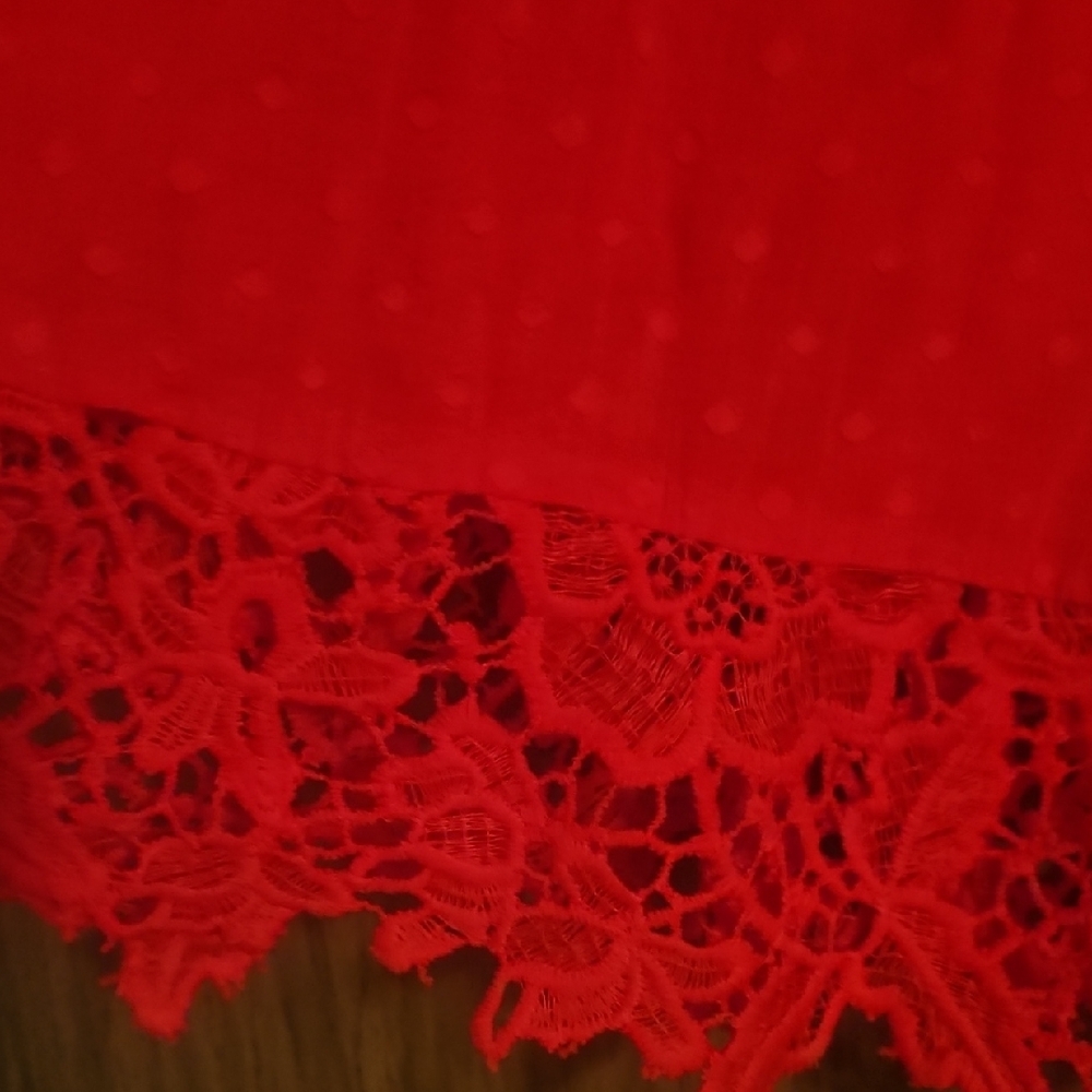 EUC Suzanne Betro Lace Trimmed Top - Picture 5 of 7